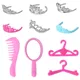 NK Official 10 Pcs/Lot Fashion Plastic Crown Headwear Comb For Barbie Doll Princess Doll Party Toys