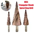 M35 HSS-CO Cobalt Step Drill Bit Set Tapered 4-12/4-20/4-32mm HSS Drill Bit Kit Spiral Groove