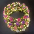 Wedding Party Crown Flower Headband LED Light Wreath Garland Women Girl Birthday Decor Favor