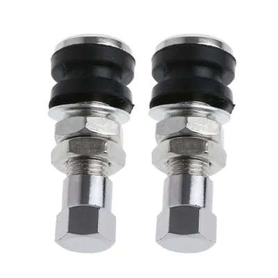 2Pcs Tyre Tubeless Tire for Valve Stem Nozzle for Motorcycle Car Bike ATV Bicycl