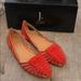 J. Crew Shoes | J Crew Red Suede Sandals | Color: Red | Size: 6