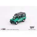 MINIGT 1/64 Land Rover Defender 110 1985 County Station Wagon Car Alloy Vehicle Diecast Metal Model