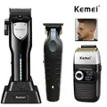 Kemei-Kit professionnel de tondeuse à cheveux rasoir électrique machine de coupe de cheveux