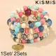 KISMIS-Bracelet multicouche bohème ethnique pour femme cristal bonbon perlé mode polyvalente 1