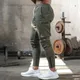 Salopette de sport en coton pour homme pantalon slim décontracté pour gym Fitness jogging