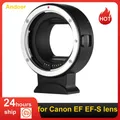 Andoer EF-EOSR Auto Focus Caméra Objectif Adaptateur Anneau IS Image pour IL EF Objectif EF-S à IL