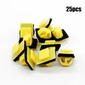 25PCS Door Trim Strip Guard Plate Anti-collision Strip Clip Yellow D184 Fit For Hyundai Replaces