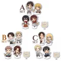 Support en acrylique de jeu Mikasa Erwin Armin Levi Eren Jean mini figurine d'anime plaque de