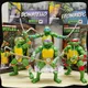 Figurine d'action Teenage Mutant Ninja Turtles Shf figurines d'anime Leonardo Raphael Matatello