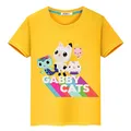 T-shirt imprimé à manches courtes pour enfants vêtements pour filles t-shirt de jeux t-shirt une