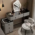 Tabouret de rangement en spanTable miroir nordique vanité de chevet console de luxe bureau