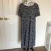 Lularoe Dresses | Euc 2xl Lularoe Carly. Black And White Floral | Color: Black/White | Size: 2x