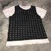 Kate Spade Shirts & Tops | Kate Spade Short Sleeved Knitted Shirt | Color: Black/White | Size: Mg