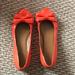 J. Crew Shoes | J. Crew Bow Flats | Color: Orange | Size: 8.5