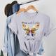 Letter Butterfly Style 90s Sweet Clothing Casual Short Sleeve Women Print Lady Female Graphic T-shirt Tee Top Fashion T Shirt