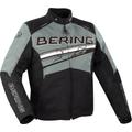 Bering Bario Giacca tessile moto, nero-grigio-bianco, dimensione S