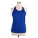 Adidas Active Tank Top: Blue Activewear - Women's Size X-Large