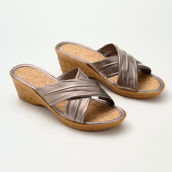 Pantolette "Sylvia" anthrazit-metallic Image