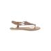 Sperry Top Sider Sandals Tan Solid Shoes - Women's Size 10 - Open Toe
