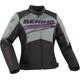 Bering Bario Veste textile de moto dames, noir-gris-rose, taille 40 pour Femmes