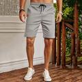 Homme Short de survêtement Short Poche Cordon Taille elastique Plein Confort Court Sport extérieur du quotidien Mode Décontractées Gris Claire Micro-élastique