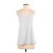 Beyond Yoga Active Tank Top: Silver Print Activewear - Women's Size Small