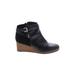 Dr. Scholl's Ankle Boots: Black Print Shoes - Women's Size 7 1/2 - Round Toe