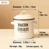 1pc Bacon Grease Container & Ceramic Butter Dish With Lid For Countertop, Grease Can, Butter Keeper, Premium Breakfast Canister Set For Kitchen In Farmhouse Style In Classic, Home Kitchen Supplies