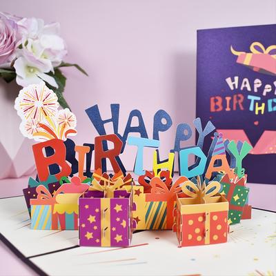 Surprise Someone Special With A Unique 3d Pop-up Happy Birthday Greeting Card!