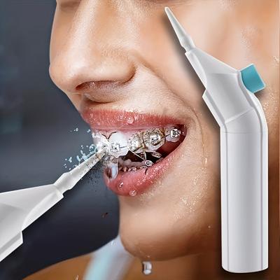 Cordless Oral Irrigator - Portable Dental Flosser For Men And Women - No Charging Required - Perfect For Travel - Ideal Gift For Father's Day And Mother's Day