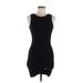 Popular Basics Casual Dress - Bodycon: Black Solid Dresses - Women's Size Medium