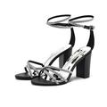 Femme Chaussures de mariage Cadeaux de Saint-Valentin Chaussures bling-bling Soirée Sandales de mariage Chaussures de mariée Chaussures de demoiselle d'honneur Talon Bottier Bout ouvert Sexy