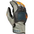 Klim Badlands Aero Pro Short 2024 Motorrad Handschuhe, grau-blau, Größe 3XL