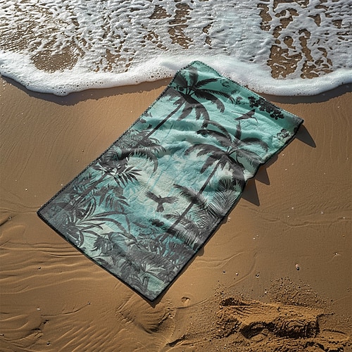 Strandtuch, bequeme Decken, Love Sea-Serie, Badetuch, großes Handtuch mit 3D-Druckmuster, Badetuch, Strandlaken, Decke, klassisch, 100 % Mikrofaser Image