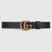 Reversible Leather Belt With Double G Buckle