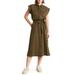 Roxanne Cap Sleeve Utility Shirtdress