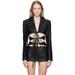 Shibari Faux-leather Blazer