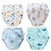 FRCOLOR 4pcs Baby Diapers Baby Training Pants Washable Diaper Breathable Comfortable Diapers for Toddlers Baby Infants (Assorted Color Underwater World/Blue Cloud/ Radish/Penguin Each Pattern 1pc)