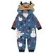 Baberdicy Family Christmas Pajamas Matching Sets Christmas Deer Head Snowman Crutch Candy Snowflake Gift Box Printed Parent Child Set ( Baby s ) Christmas Pajamas Dark Blue: Baby