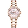 New Olevs Brand Women'S Watches Luminescent Chronograph Calendar 24 Hours Multi-Function Quartz Watches With Diamonds Ceramic Women'S Wristwatch