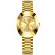 OLEVS Women's Watches Luxury Gold Large Dial Original Wristwatch for Girl Waterproof Luminous Fashionable Diamond Dial Date Week 7017