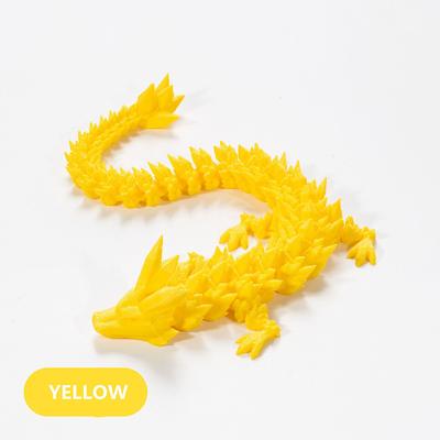 3D Printed Crystal Dragon Gem Dragon 3D Articulated Dragon Toys Rotatable and Dragon Chinese Flexible Realistic Ornament