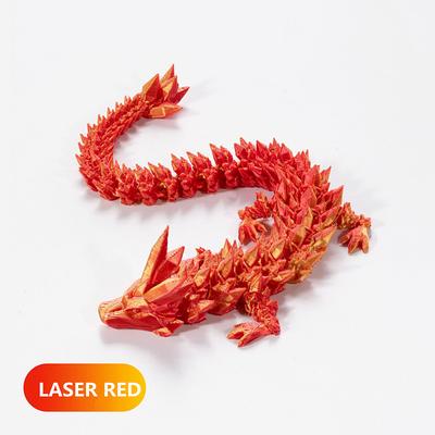 3D Printed Crystal Dragon Gem Dragon 3D Articulated Dragon Toys Rotatable and Dragon Chinese Flexible Realistic Ornament