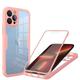 Phone Case For iPhone 15 Pro Max Plus iPhone 14 13 12 11 Pro Max Plus Mini Bumper Frame with Screen Protector Transparent Shockproof TPU Acrylic PC