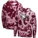 Men's Colosseum Maroon North Carolina Central Eagles Tie-Dye Pullover Hoodie