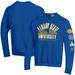 Men's Champion Blue Albany State Golden Rams 2-Hit Powerblend Pullover Sweatshirt