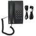 Home Corded Landline LED Indication Bell Mute Hands Free Speed Dial Wired Desktop Phone for Business Home Hotel