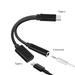 2 in Earphone Adapter Snap and Charge Audio Adapter Type C Cable Type C Adapter Cable USB Type C