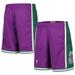 Youth Mitchell & Ness Purple Milwaukee Bucks Hardwood Classics Swingman Shorts