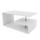 Miadomodo - Table Basse - Multi-Niveaux, 90x50x41 cm, Fonctionnel, Design Moderne, Blanc - Table